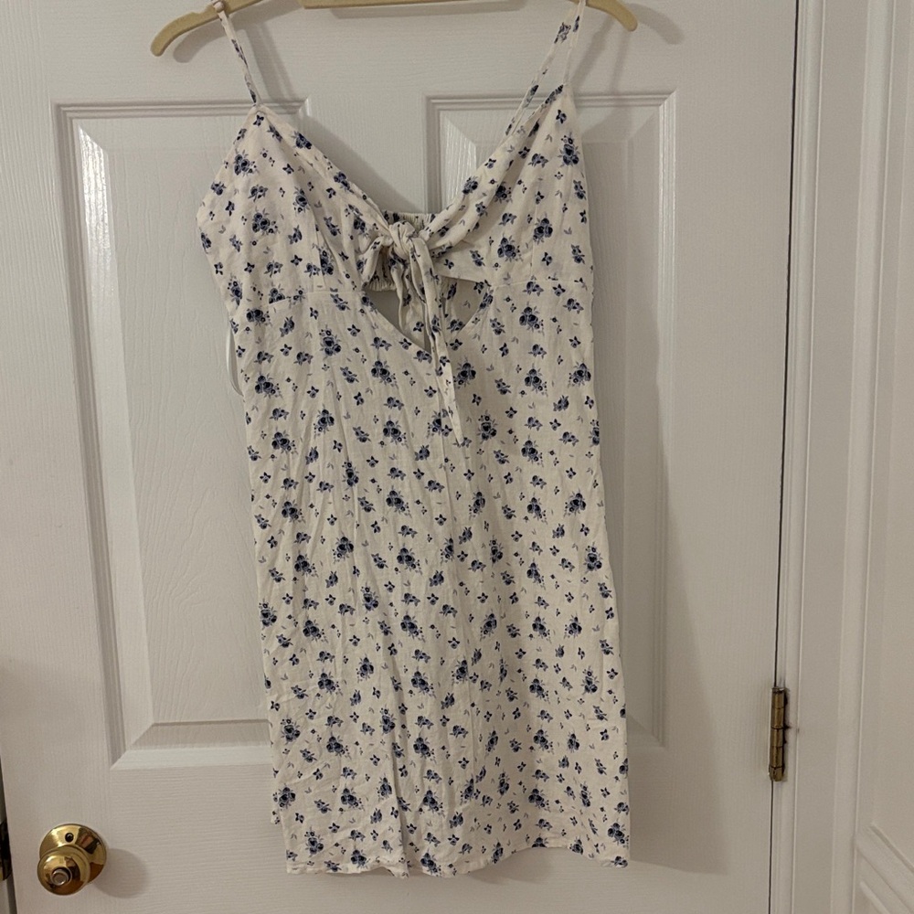 Floral Tie-Front Dress